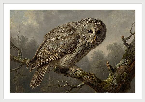 Majestic Ural Owl Displaying Poise