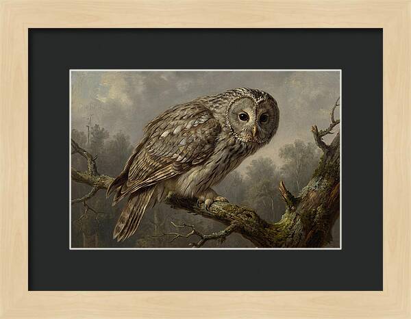 Majestic Ural Owl Displaying Poise