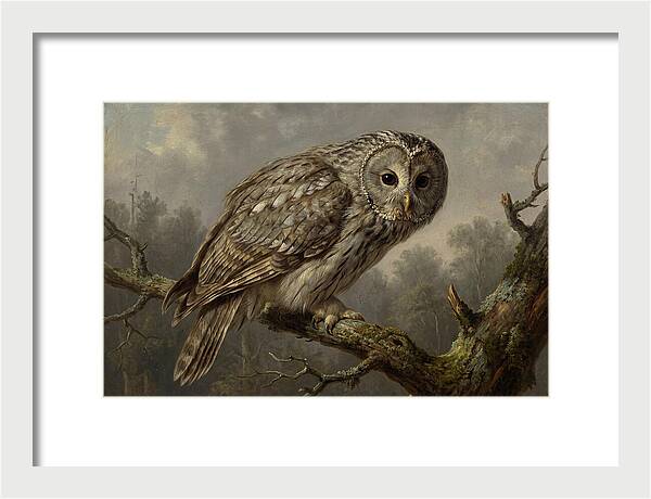 Majestic Ural Owl Displaying Poise