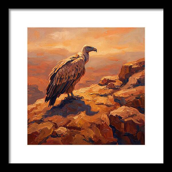 Majestic Vulture At Dusk