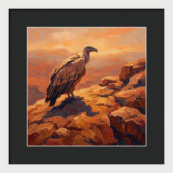 Majestic Vulture At Dusk