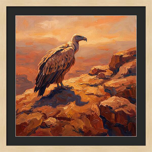 Majestic Vulture At Dusk