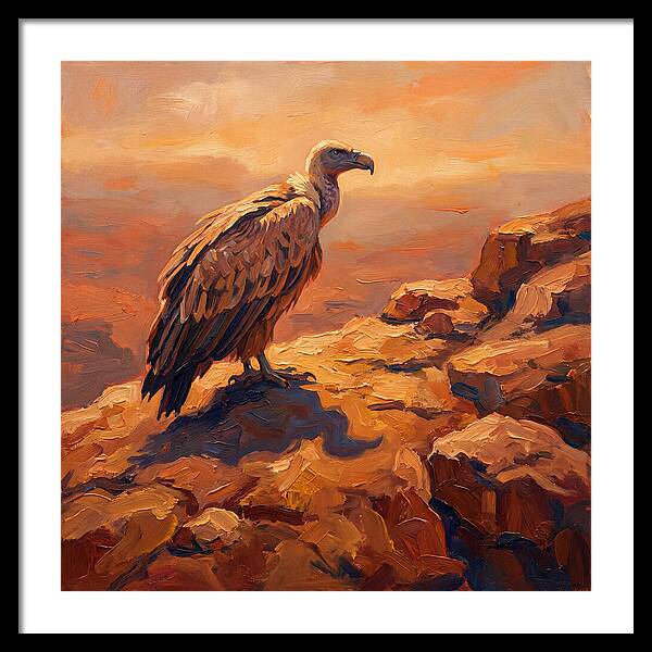 Majestic Vulture At Dusk