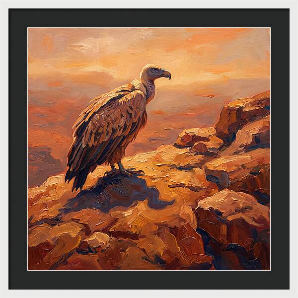 Majestic Vulture At Dusk