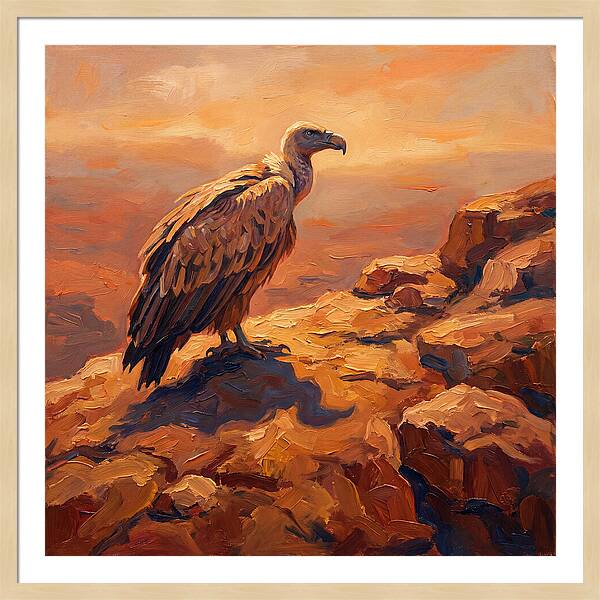 Majestic Vulture At Dusk