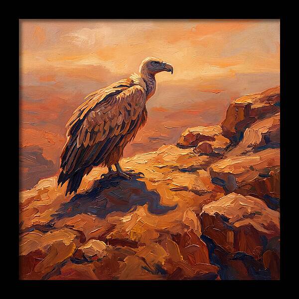 Majestic Vulture At Dusk