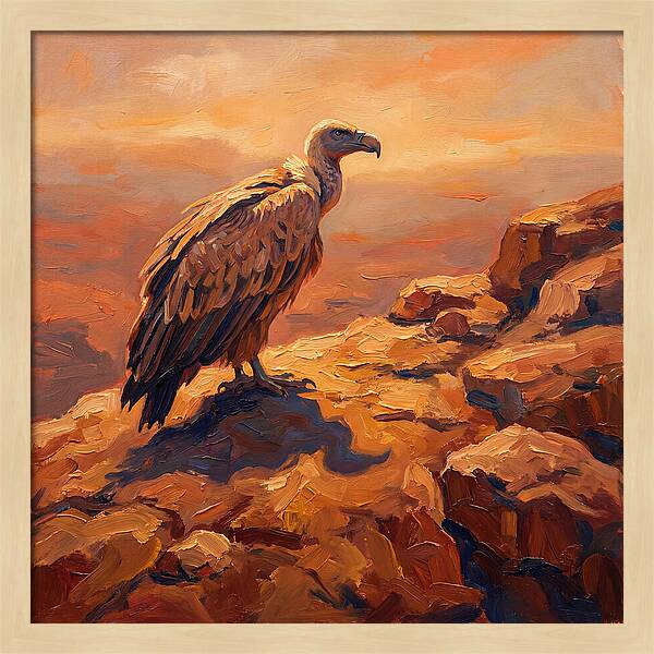 Majestic Vulture At Dusk