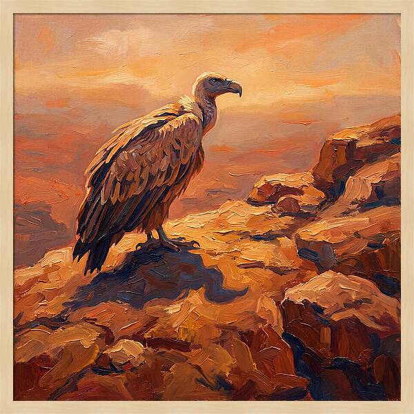 Majestic Vulture At Dusk