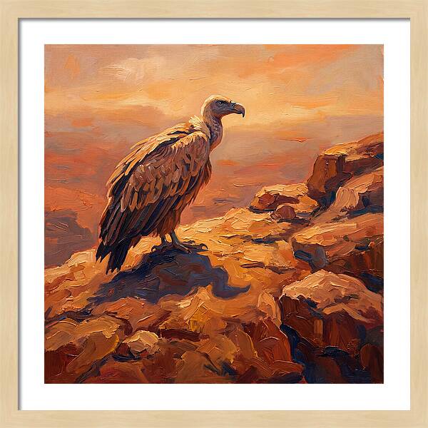 Majestic Vulture At Dusk