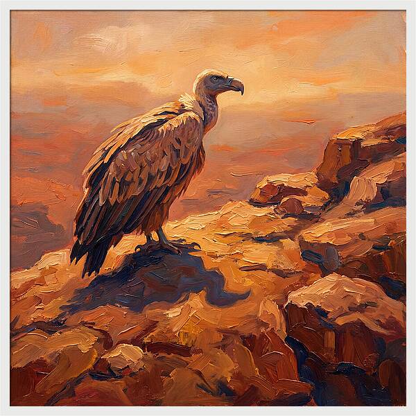 Majestic Vulture At Dusk