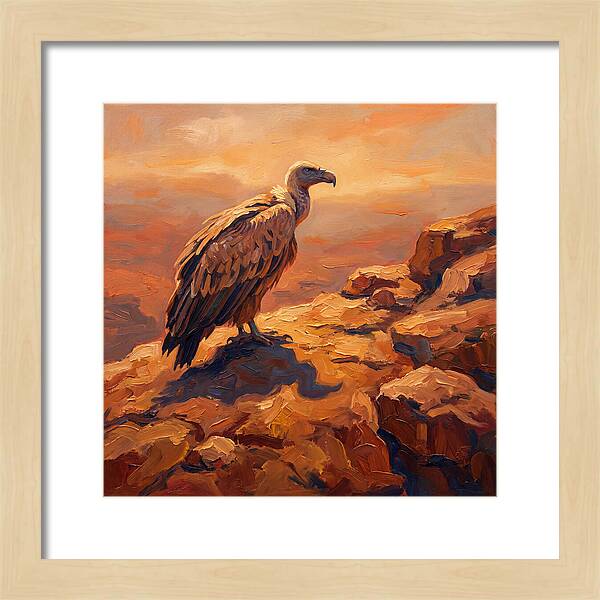 Majestic Vulture At Dusk