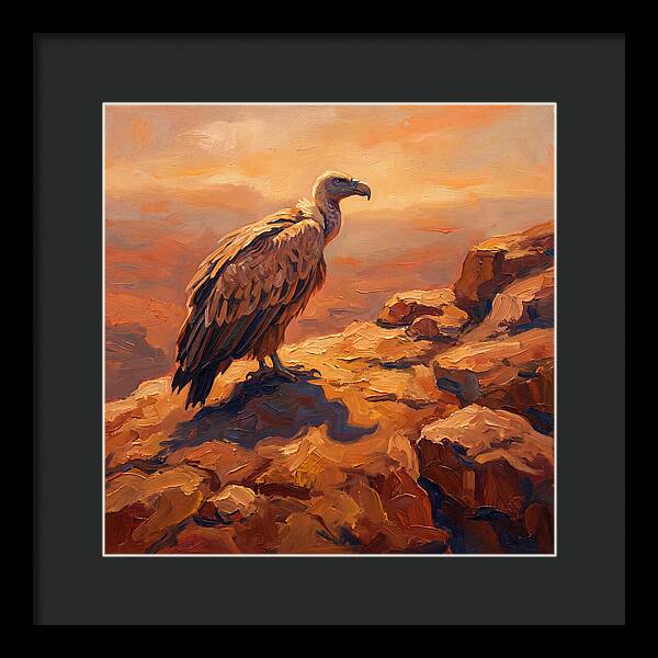 Majestic Vulture At Dusk