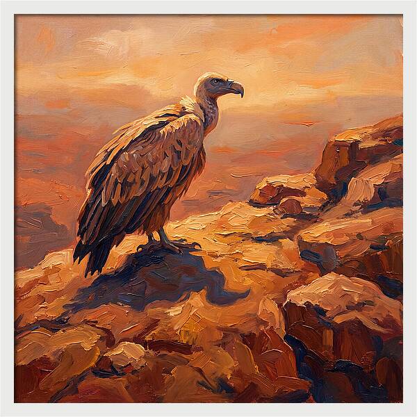 Majestic Vulture At Dusk