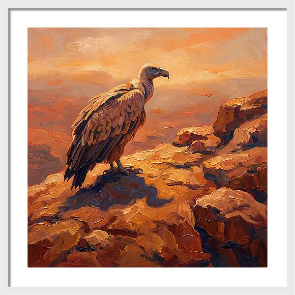 Majestic Vulture At Dusk