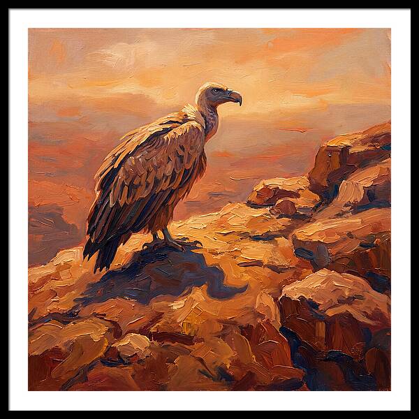 Majestic Vulture At Dusk
