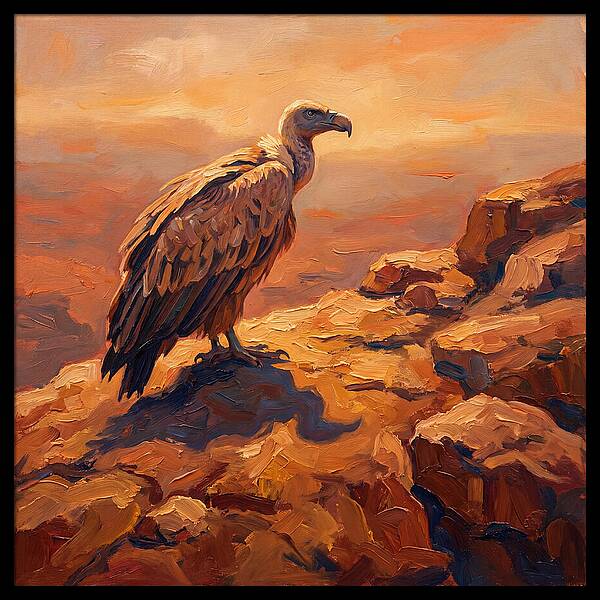 Majestic Vulture At Dusk