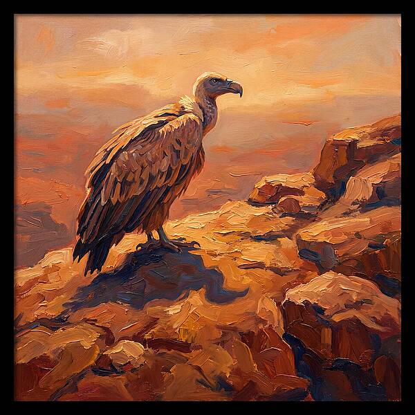 Majestic Vulture At Dusk