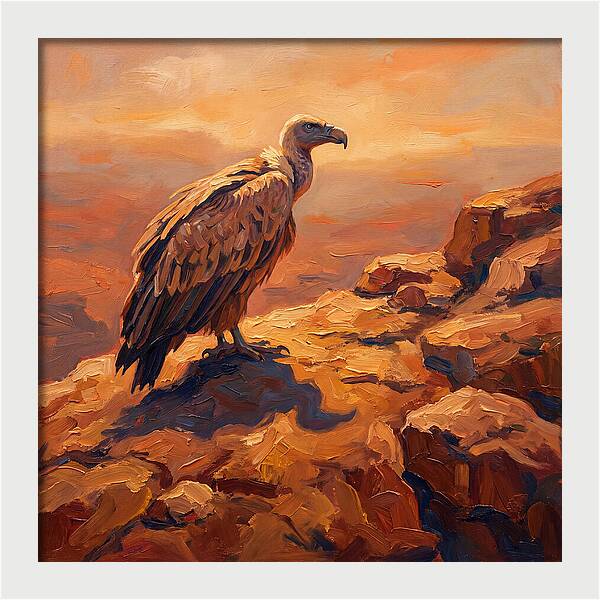 Majestic Vulture At Dusk