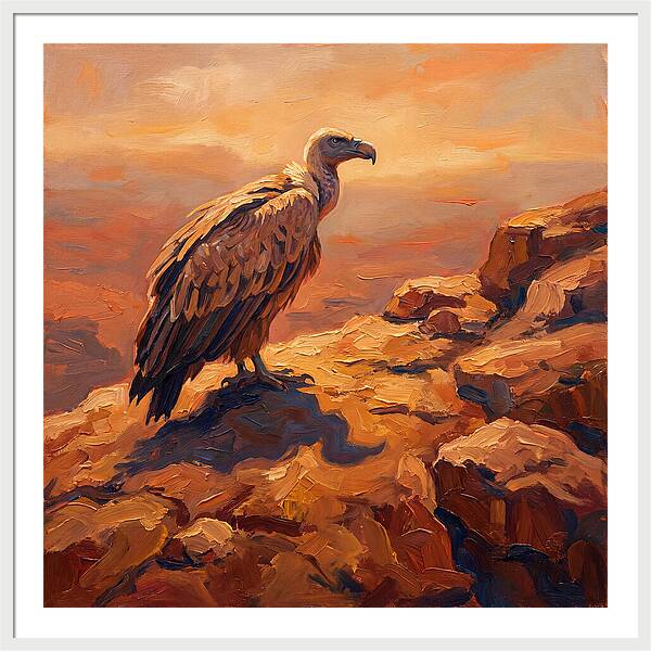 Majestic Vulture At Dusk