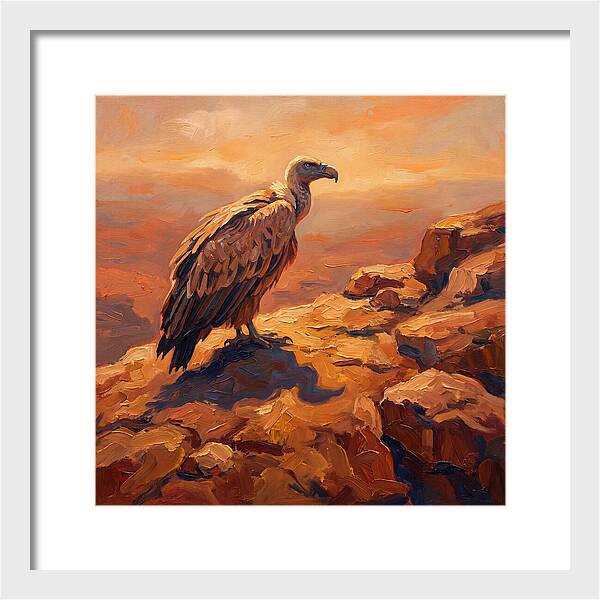 Majestic Vulture At Dusk