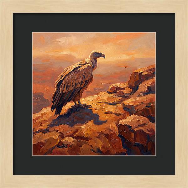 Majestic Vulture At Dusk