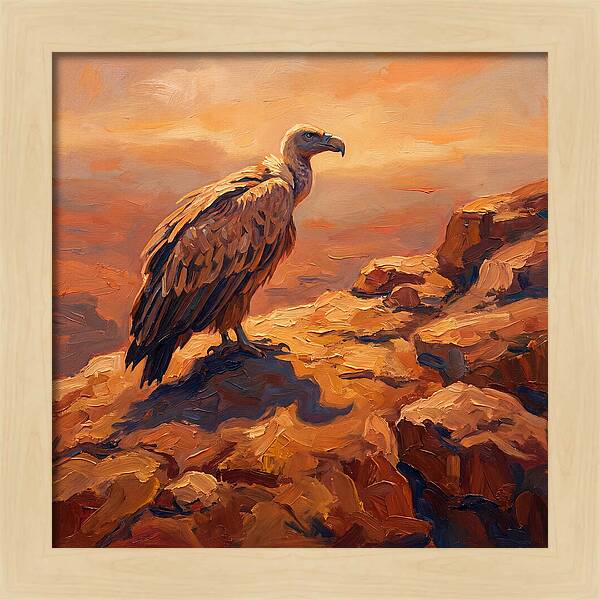 Majestic Vulture At Dusk