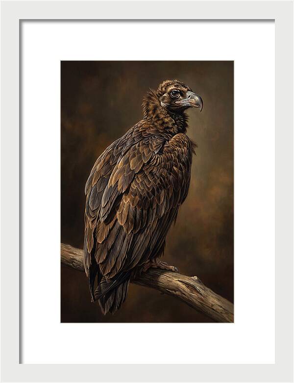 Majestic Vulture Perched