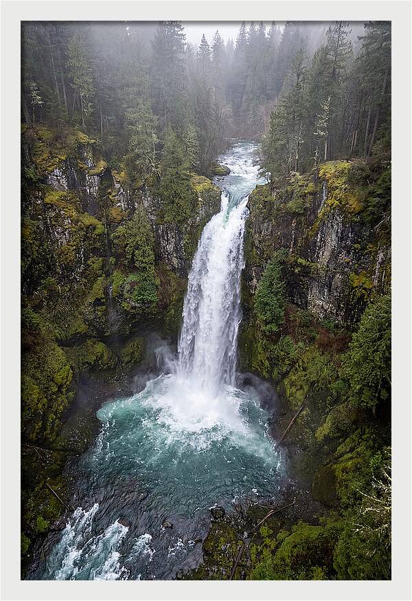 Majestic Waterfall In Nature