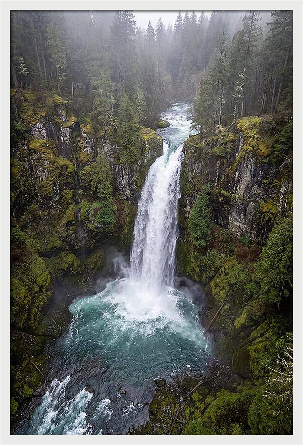 Majestic Waterfall In Nature