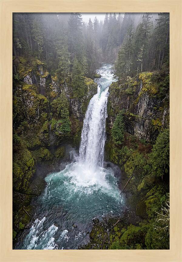 Majestic Waterfall In Nature