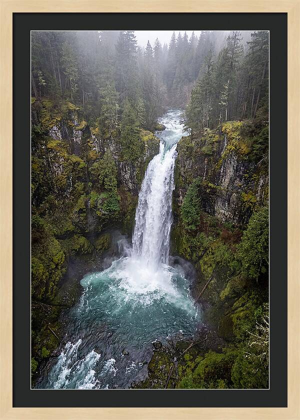 Majestic Waterfall In Nature