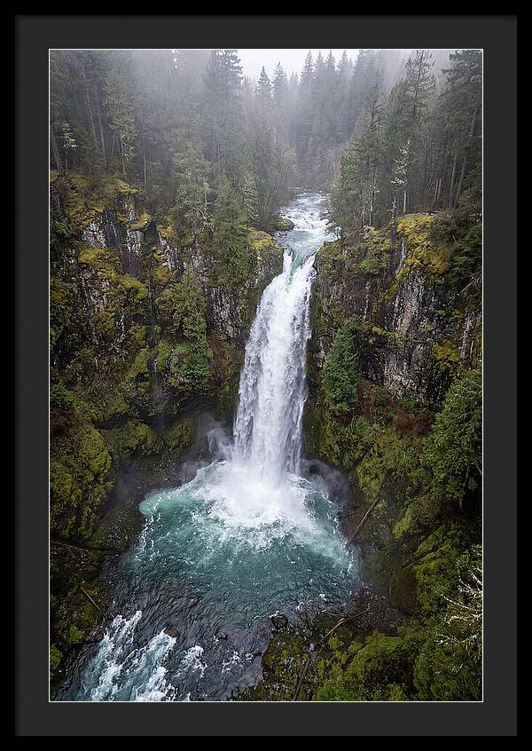 Majestic Waterfall In Nature