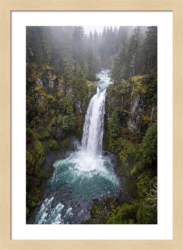 Majestic Waterfall In Nature