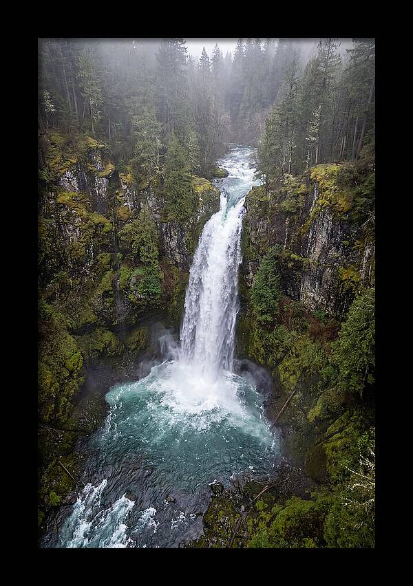 Majestic Waterfall In Nature