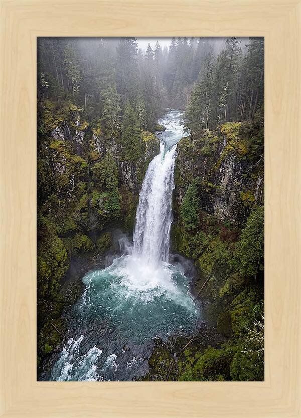 Majestic Waterfall In Nature