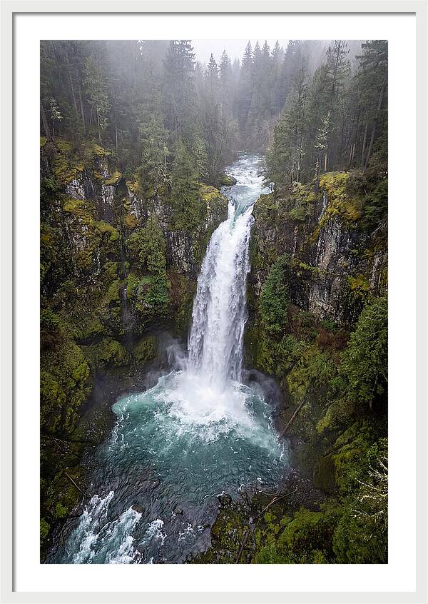 Majestic Waterfall In Nature
