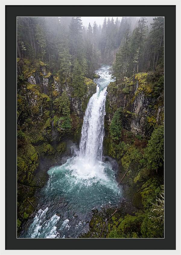 Majestic Waterfall In Nature