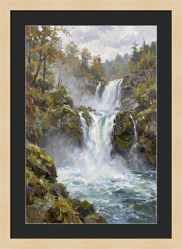Majestic Waterfalls In Nature