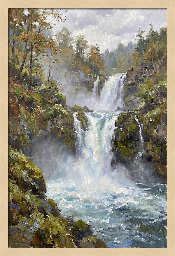 Majestic Waterfalls In Nature