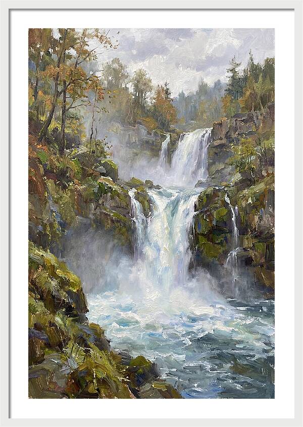 Majestic Waterfalls In Nature