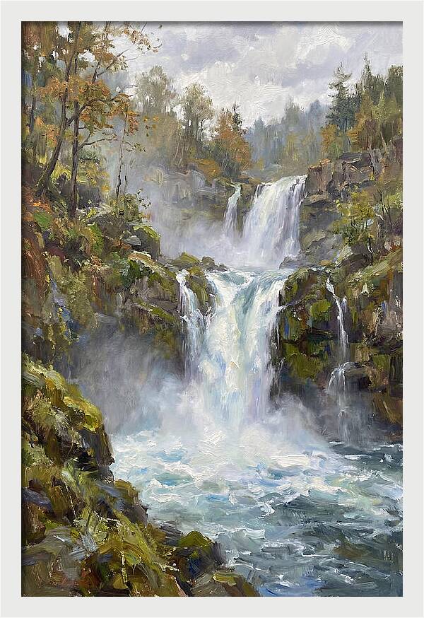 Majestic Waterfalls In Nature