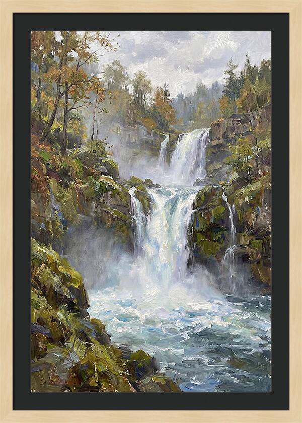Majestic Waterfalls In Nature