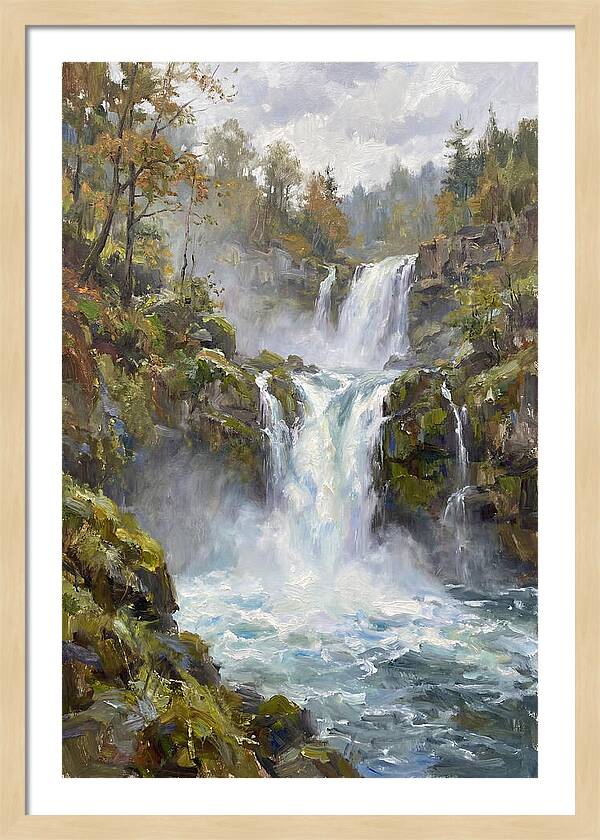 Majestic Waterfalls In Nature