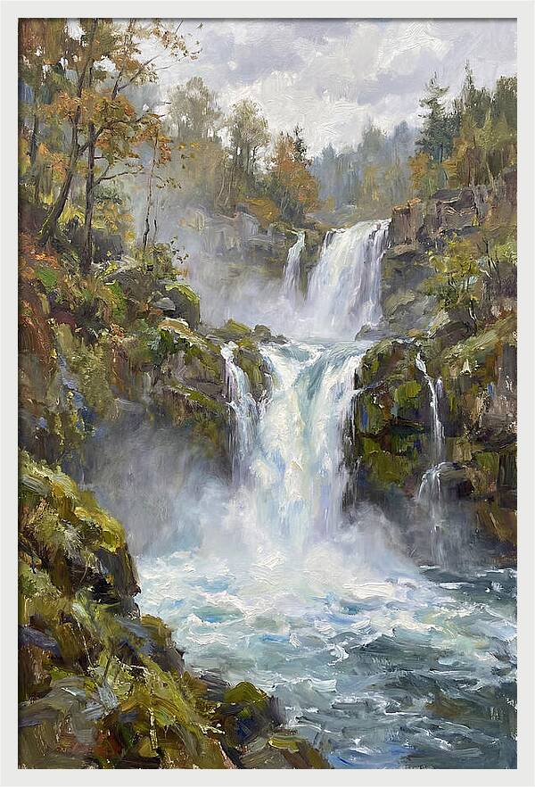 Majestic Waterfalls In Nature