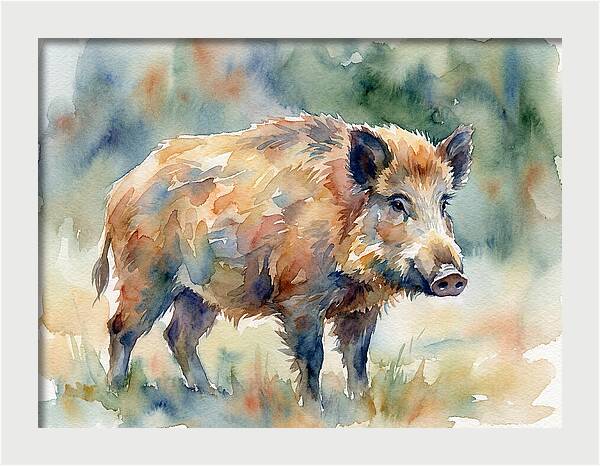 Majestic Wild Boar Portrait