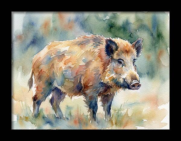 Majestic Wild Boar Portrait