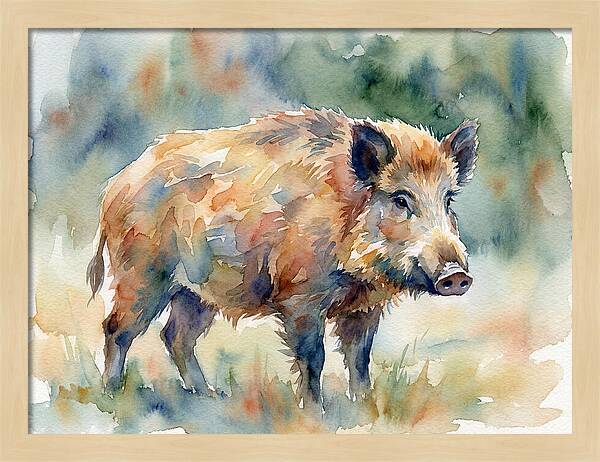 Majestic Wild Boar Portrait