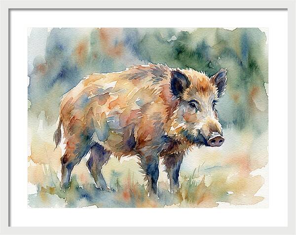 Majestic Wild Boar Portrait