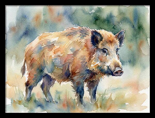 Majestic Wild Boar Portrait