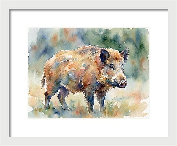 Majestic Wild Boar Portrait